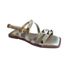 Sandália Menina Mini Sua Cia Dourado Gold 9185.52106
