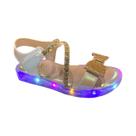 Sandália Menina Mini Sua Cia Led Perolizado Rosa 7060.00712