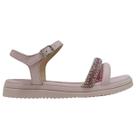 Sandália Meninas Infantil Da PinkCats Strass Brilhante