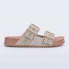 Sandália Mini Melissa Cozy Slide M Lover Infantil Marrom