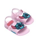 Sandália Mini Melissa Flowing Sandal Stitch Baby Rosa Azul