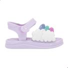 Sandália Mini Melissa Lumi Baby Lilas/Branco