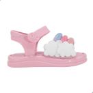 Sandália Mini Melissa Lumi Baby Rosa/Branco