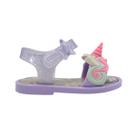 Sandália Mini Melissa Mar Sandal Uni Baby Lilás/Lilás Glitter