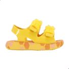 Sandália Mini Melissa Mix Fluffy + Disney Baby Amarelo