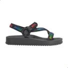 Sandália Mini Melissa Stripes M-Lover Preto
