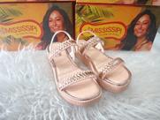 Sandália Mississipi Flatform tira Rives Peach MC652 Sandália Mississipi Flatform tira Rives Peach MC652