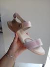 Sandália Modare com elástico Creme/Ouro Rosado Ref.: 7025.334