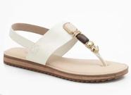 Sandália Modare Feminina Branca Off Pedraria 7141.120