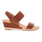 Sandalia modare feminina flatform casual 7123.107 marrom