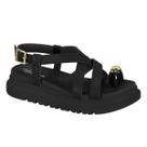 Sandália Modare Napa Floather Nature 7200.107 - Preto Tamanho:38Cor:Preto