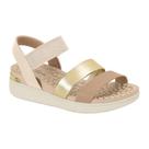 Sandália Modare Ultraconforto Papete Tira Dupla Confort Nude Dourado Sandália Modare Ultraconforto Papete Tira Dupla Confort Nude Dourado