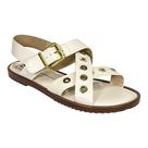 Sandália Moleca Casual Flat 5555.203 Off White