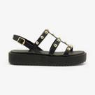 Sandália Moleca Flatform - Feminina - Preto - 35