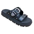 Sandalia Moleca Papete Slide Fivela Tratorada Confort