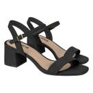 Sandalia moleca salto medio preto 5496.101 -