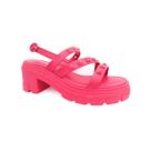 Sandalia Moleca Salto Medio Tratorada 5476.105 Pink Gloss