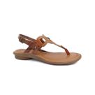 Sandália New Face Conforto de Couro 37338 Mel New Multimix