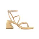 Sandália Nude Werner Salto Médio Bloco 07cm Sandália Nude Werner Salto Médio Bloco 07cm