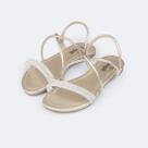 Sandalia pampili iris 2 em 1 tiras finas c/ strass -