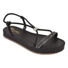 Sandália Papete De Brilho Com Regulagem Frontal Casual Confortável, Sandália Confort De Strass