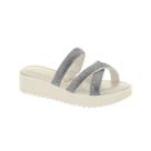 Sandália papete feminina alta glitter - vizzano - Sandália papete feminina alta glitter - vizzano -