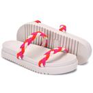 Sandália Papete Feminina Chinelo Strip-Rosa Sandália Papete Feminina Chinelo Strip-Rosa