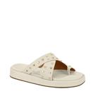 Sandália Papete Feminina Flatform Com Tachas Vizzano 6506130