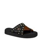 Sandália Papete Feminina Flatform Com Tachas Vizzano 6506130