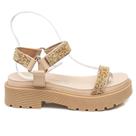 Sandália Papete Feminina Flatform Vizzano Strass 6499.103