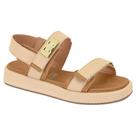 Sandália Papete Feminina Malibu Camel Natural Vizzano 6506.110