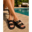 Sandália Papete Feminina Têxtil Texturizada Modare 7178126 Sandália Papete Feminina Têxtil Texturizada Modare 7178126