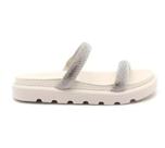 Sandália Papete Feminina Vizzano Strass 2 Tiras Solado 2cm 6459110