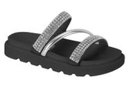 Sandália Papete Feminina Vizzano Strass Brilho Sandália Papete Feminina Vizzano Strass Brilho
