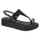 Sandália Papete Feminina Vizzano Strass Flatform 6492.329.7286 Cor:PretoTamanho:34