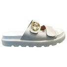 Sandália Papete Flatform Casual Feminino Vizzano 6510115 Branco