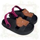 Sandália Papete Infantil Femina com Enfeite Conforto e Estilo para as pequenas.