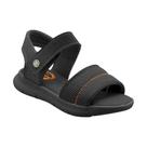 Sandália Papete Infantil Menino Guty Preto Laranja Pé com Pé 23164-027