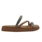 Sandália Papete Moleca 5469.121 Flatform com Brilho e Conforto