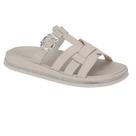Sandália Papete Moleca Com Fivela Confort Off White - Ref 5509.202