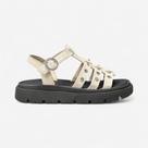 Sandália Papete Moleca Tratorada Off White