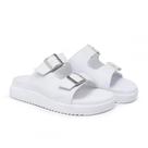Sandalia Papete Pires Shoes Ajuste Fivela Sola Super Confortavel