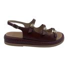 Sandália Papete Ramarim com Enfeite Marrom 2555205 - Pecan 38