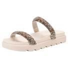 Sandália Papete Vizzano Flatform Strass Casual