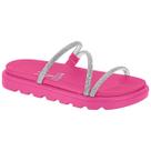 Sandalia Papete Vizzano Strass Feminina Brilho Flatform Sandalia Papete Vizzano Strass Feminina Brilho Flatform