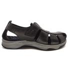 Sandália Pegada Masculina Fechada Couro Amortech 132255