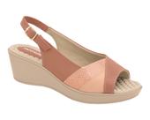 Sandália Piccadillly Sling Back Anabela Wide Fit Ref. 540339