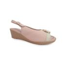 Sandalia Piccadilly Anabela Conforto 163010 Rose Sandalia Piccadilly Anabela Conforto 163010 Rose