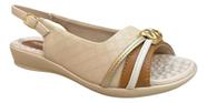 Sandália Piccadilly Slingback Solado Anatômico Detalhe Metálico Super Confortável 500408-5 (66320)