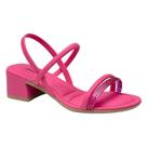 Sandália Pink Cats Tira Strass Elástico